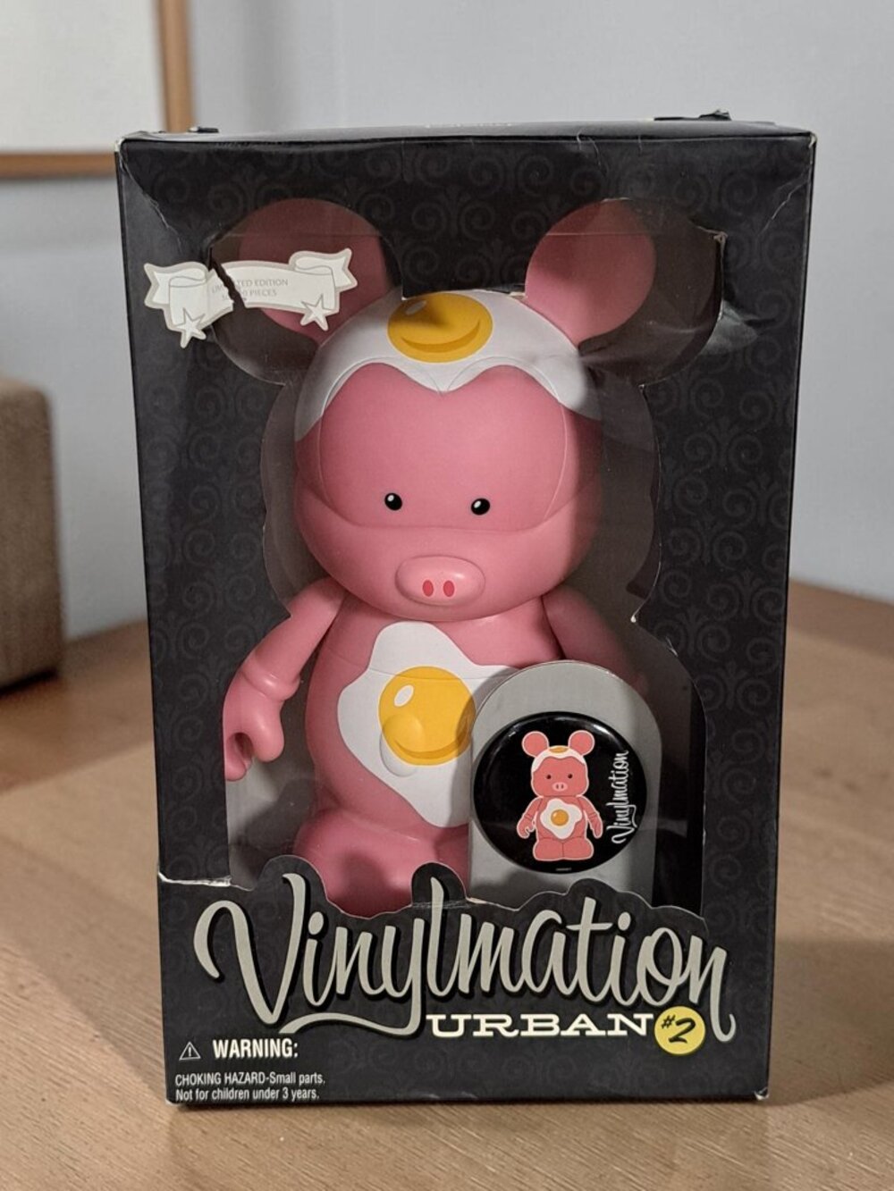 Disney Vinylmation Urban #2 Series Ham & Eggs 9" Rare LE 500 with Pin